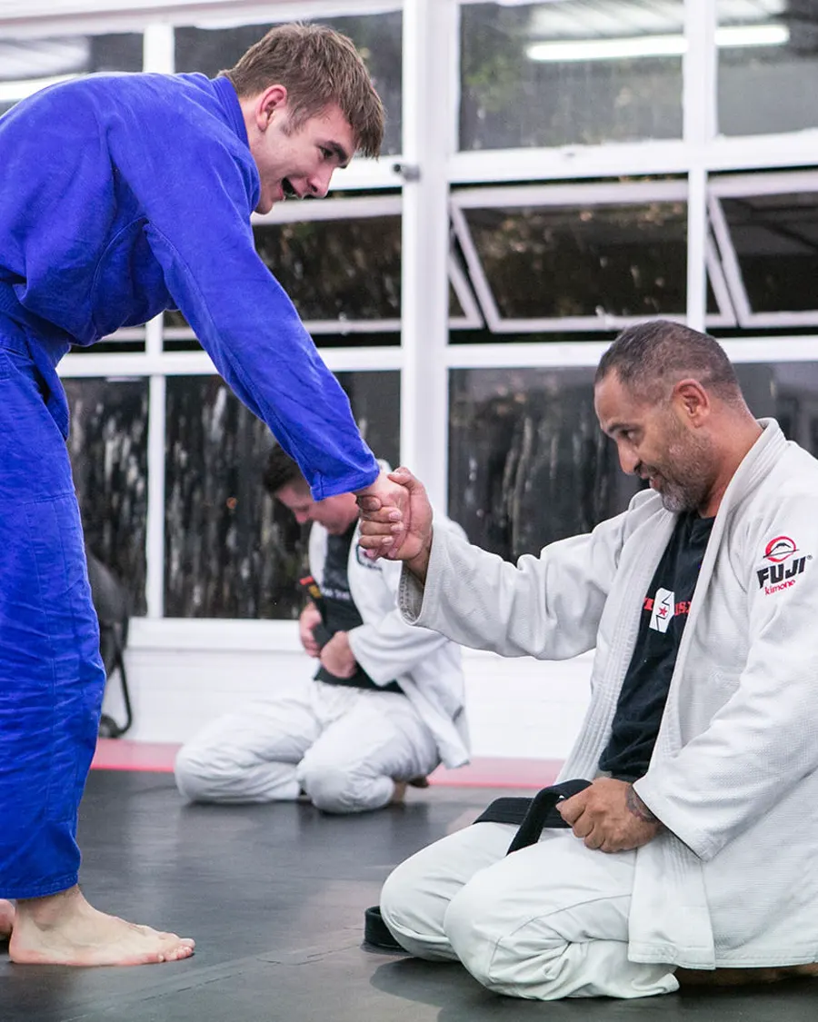 Mika training at Broz Martial Arts Redcliffe